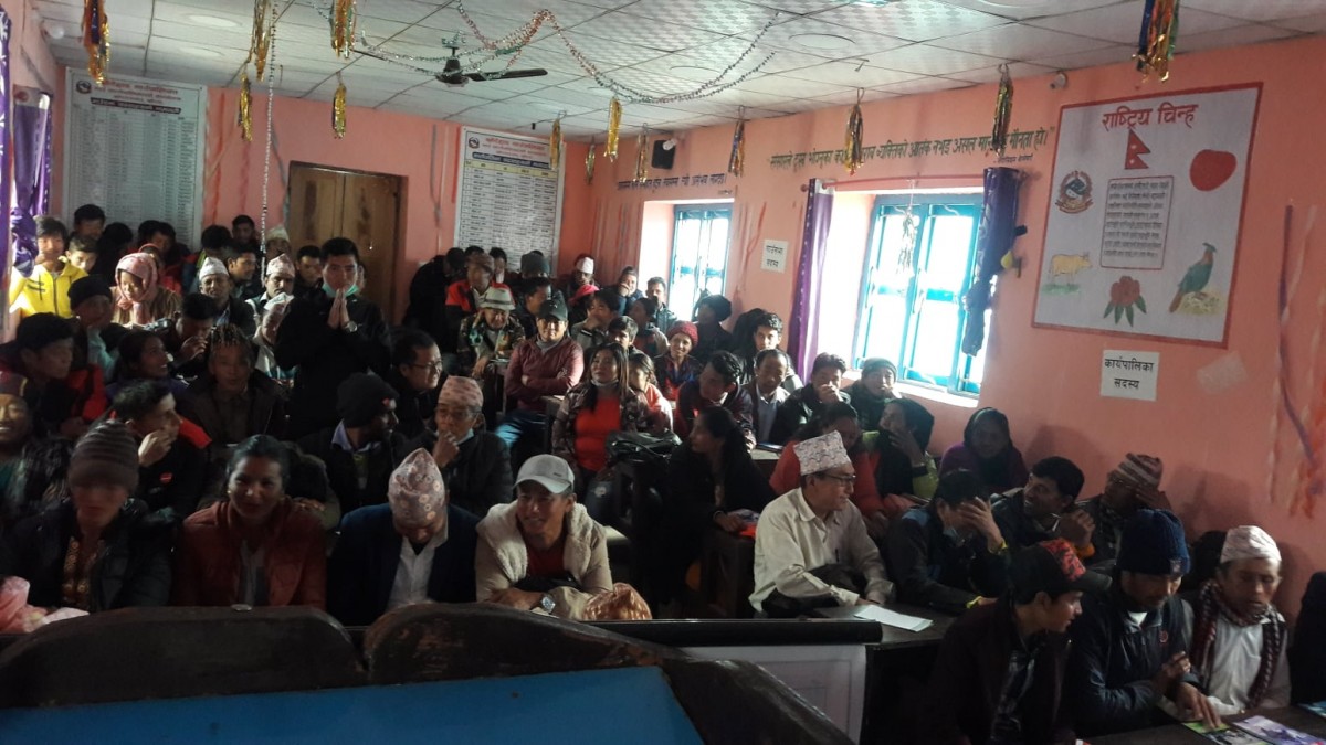 उपभोक्ता समितिलाई गाउँपालिकाको अभिमुखीकरण