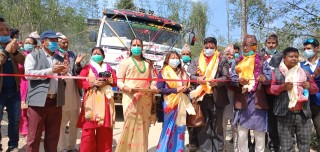 सबैभन्दा छोटो दिक्तेल र बुईपा सडकमा बस सेवा सुरु