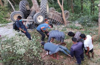 ट्याक्टर दुर्घटना हुँदा खोटाङमा एकको मृत्यु