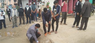 दिक्तेल बजारको मुहार फेराउने कसरतमा नगर प्रमुख रिजाल