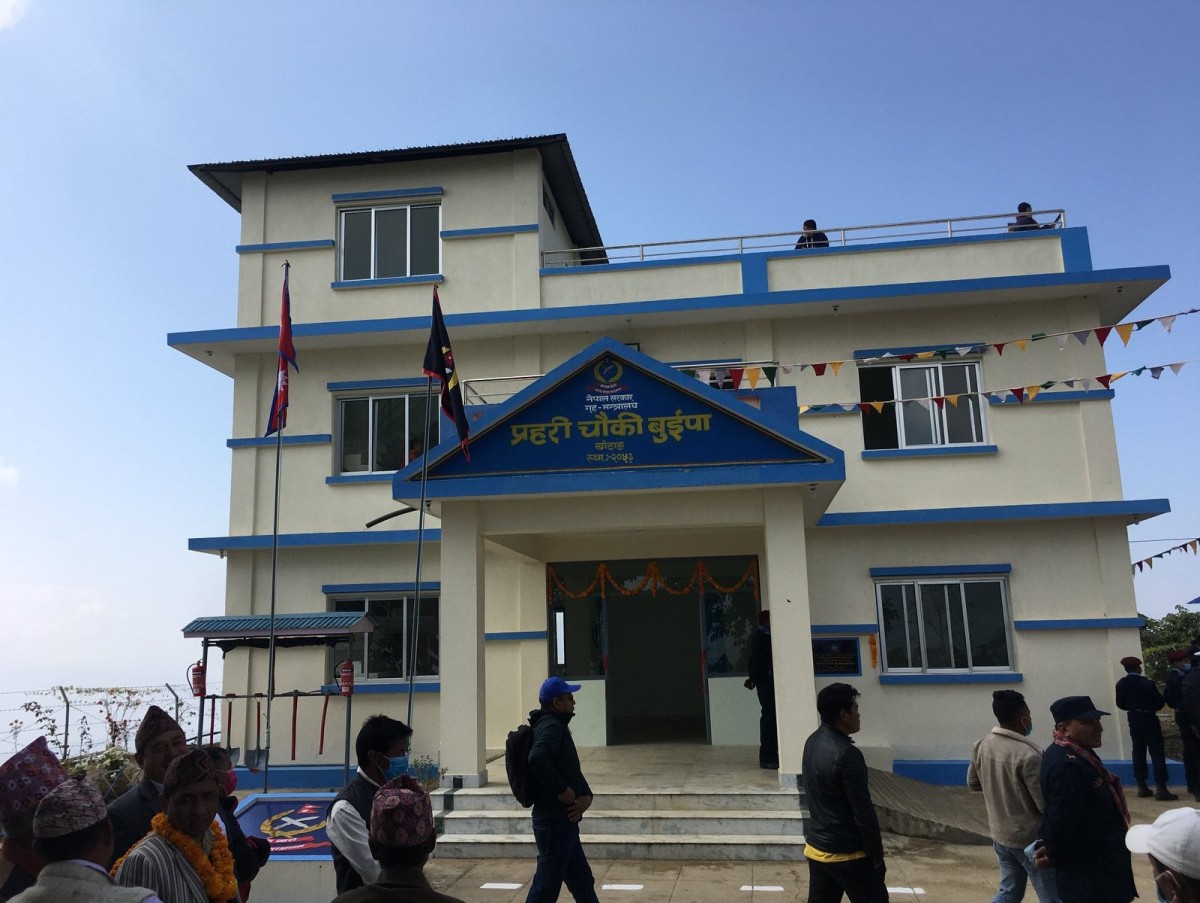 प्रहरी चौकी बुईपाको नवनिर्मित भवन उद्घाटन