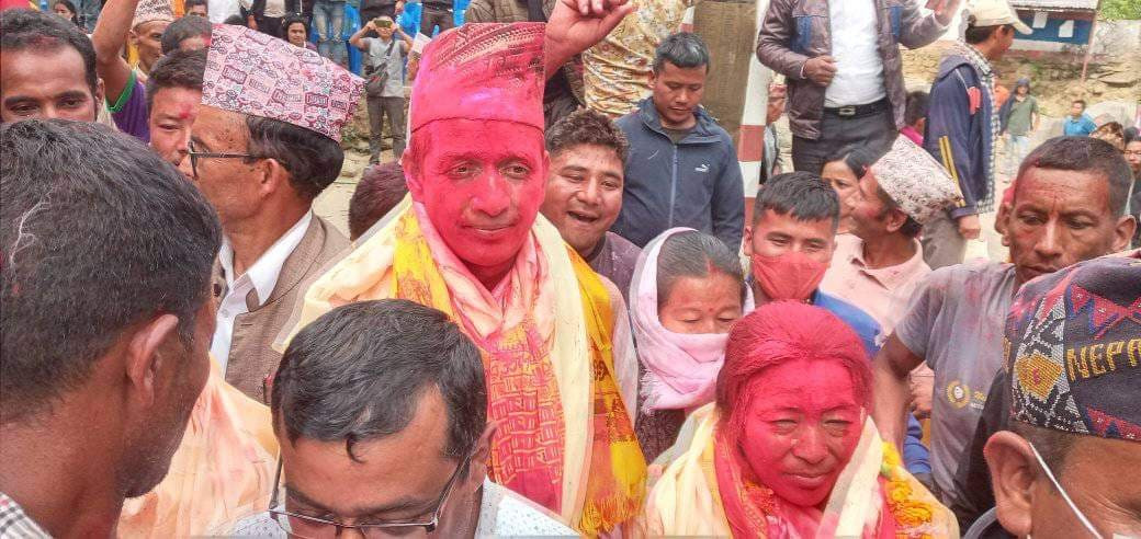 खोटाङको जन्तेढुंगा गाउँपालिकामा गठबन्धनका अरुणादेबी र खेम खडका बिजयी