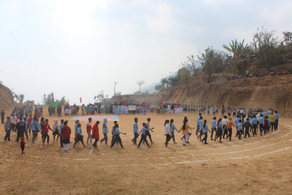 हलेसी तुवाचुङ नगरपालिकामा राष्ट्रपति रनिङ शिल्ड प्रतियोगिता सुरु