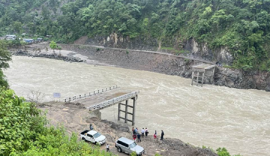 दिक्तेल–गाईघाट जोड्ने फोक्सिङटारमा १२० मिटर लामो बेलिब्रिज बन्ने