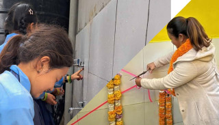 आकाशको पानी शुद्धीकरण गरेर विद्यालयमा खानेपानीको व्यवस्था