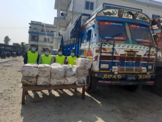 ठूलो परिणामको गाँजा बोकेको ट्रकसहित चारजना कारोबारी पक्राउ
