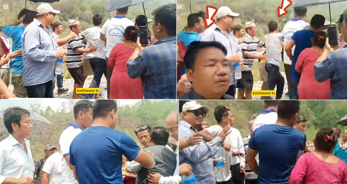 मेयर हर्क साम्पाङ्गकै नेतृत्वमा धरानका माओवादी नेता लिम्बूमाथि कुटपिट